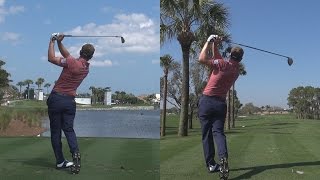 LUKE DONALD  2014 DRIVER amp IRON GOLF SWING SYNCED FULL SPEED amp SLOW MOTION 1080p HD [upl. by Verine]