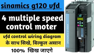 How to wire Sinamics G120 VFD for multiple speeds [upl. by Keavy]