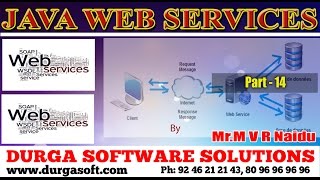 Java Webservices  Webservices Part  14 by MVR Naidu [upl. by Haisej]