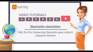 itslearning Tutorial Startseite einrichten [upl. by Pacifica]