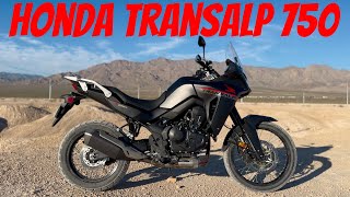 2024 Honda Transalp 750  First Ride and Impressions On And OffRoad Completely Stock [upl. by Immanuel]