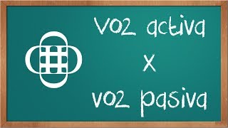 Voz activa x voz pasiva [upl. by Ainot]