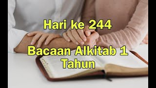 Hari ke 244  Panduan Baca Alkitab Setahun secara Kronologis  Alkitab Suara [upl. by Elitnahc663]