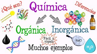 💥¿Qué es Química Orgánica y Química Inorgánica💧 Fácil y Rápido  QUÍMICA [upl. by Ettennan]