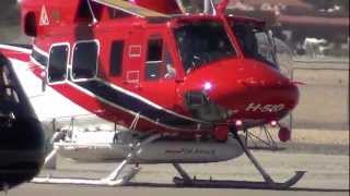 Bell 212 departing North Las Vegas Airport [upl. by Marabelle639]