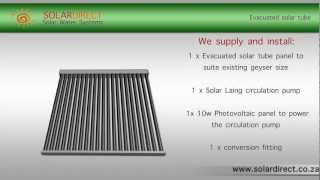 How Does a Solar Direct Evacuated Tube System work [upl. by Rede]