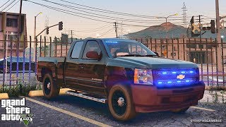 GTA 5 MODS LSPDFR 739  UNMARKED SILVERADO PATROL  GTA 5 REAL LIFE PC MOD [upl. by Woermer]