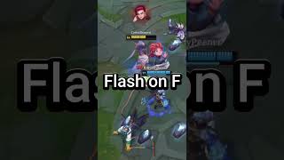 Flash on F is OFFICIALLY BETTER shorts leagueoflegends leagueoflegendsmemes leagueclips fyp [upl. by Krystalle]