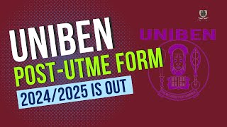 Uniben 2024 Post UTME Form Registration Details [upl. by Mortie203]