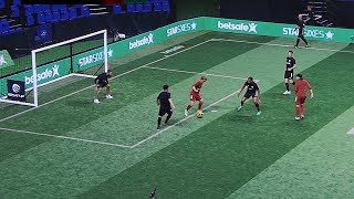 freekickerz ft Séan Garnier vs Star Sixes Legends Real Football Match [upl. by Hackney]