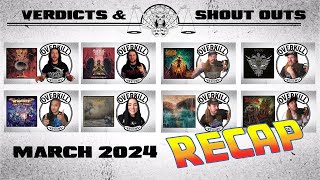 BANGERTV METAL ALBUM REVIEWS  MARCH 2024 RECAP  Verdicts amp Shout Outs [upl. by Jahdiel]