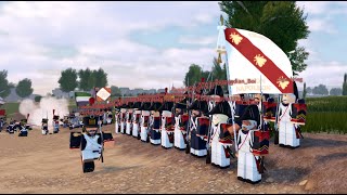 Roblox Napoleonic Wars  NO MORALE BATTLE [upl. by Ahsemad]