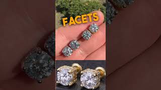 REINVENTED Classic Stud Earrings  By Harlembling  8mm Moissanite Iced Out On All Sides Earrings [upl. by Lled]