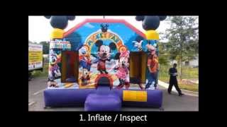 Jacksonville Bounce House Rentals 5 step cleaning process [upl. by Oratnek]