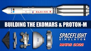 How To Build ProtonM Rocket With ExoMars Rover in Spaceflight Simulator 152 [upl. by Layton]