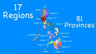 Regions and Provinces of the Philippines [upl. by Hakim254]