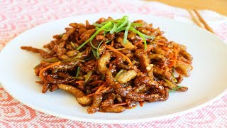 CRISPY Ginger Beef 脆皮生薑牛 CiCi Li Asian Home Cooking Recipes [upl. by Airetak]