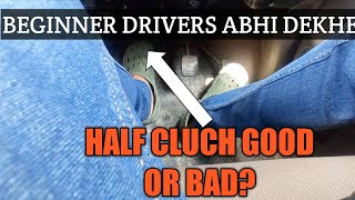 half clutch car driving BITING POINT KYA HAI  half clutch [upl. by Eellac687]