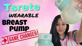 Tsrete Wearable Breast Pump Unboxing amp Review  Gamechanger 🙌🏼 [upl. by Potter484]