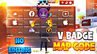 v badge craftland map code free fire😲free fire new map codemap code free fire [upl. by Frear]