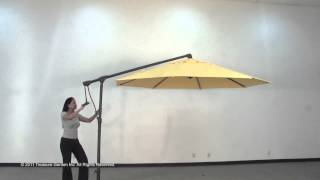 Sidemount Cantilever Outdoor Umbrella [upl. by Nhguavahs]