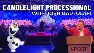 EPCOT Candlelight Processional With Josh Gad Olaf At Walt Disney World [upl. by Harl]