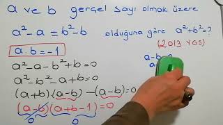 2013 YGS MATEMATİK ÖZDEŞLİK SORUSU [upl. by Ruford]