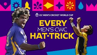 Every Mens Cricket World Cup hattrick ☝️☝️☝️ [upl. by Kotick]