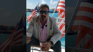 John McAfee Announces 2020 Presidential Campaign at Sea While Running from US Government [upl. by Ahsytal]