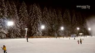 4K LIVE FROM THE SKI SLOPE BRADUL THE NIGHT SNOW IN POIANA BRASOV ROMANIA [upl. by Hey]