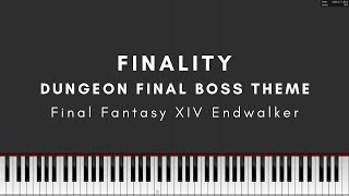 FFXIV Endwalker – Finality Dungeon Final Boss Theme PIANO TUTORIAL  FREE SHEET MUSIC [upl. by Nahraf]