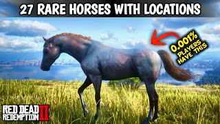 All Special Horse Locations  Part 2  Red dead redemption 2 [upl. by Ecirtaed110]