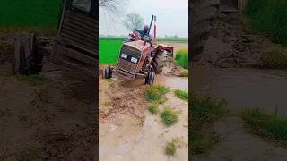 MF 385 4WD TUBO TRACTORMF 385 4x4 Tractor with Laser Land LevelerTractor Stuck in MudAgriculture [upl. by Griffith]