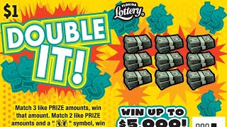 Double It 1 Scratch Tickets x 10 from the Florida Lottery [upl. by Alon]