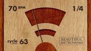 70 BPM 14 Wood Metronome HD [upl. by Suzie747]