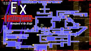 PS1 CASTLEVANIA  SOTN Ex1  Extra  Completing the Rest of the map [upl. by Areemas]