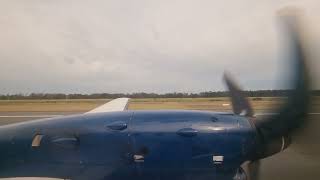 Rex Saab 340 takeoff from Brisbane Airport [upl. by Nylemaj]