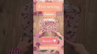 How to Make a Bustier Top Pattern A Beginner’s Guide  Free sewing Patterns [upl. by Amick]