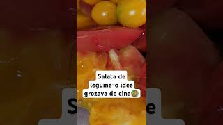 SALATĂ DE LEGUME O idee grozavă de cina gata în mai puțin de 10 Minute reteteusoare shorts viral [upl. by Latsyrhc566]