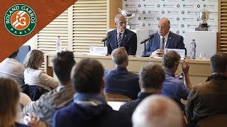 Conférence de presse de lancement 2017 partie 3 I RolandGarros [upl. by Orofselet]