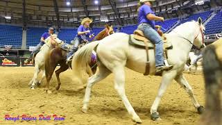 Mustang Heritage Challenge at SA Rodeo Rough Rider drill with camera from inside drill pattern [upl. by Aros]