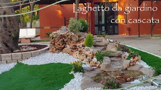 💧 Laghetto da giardino con cascata 🌷 [upl. by Woehick]