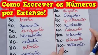 Como Escrever os Números por Extenso  Nome dos Números 📚  explicandoumpoucomais [upl. by Orbadiah533]