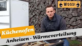 Küchenofen anheizen und erklärt  Kochen mit Holz  Outdoorküche von Wamsler im Betrieb [upl. by Gwenneth452]