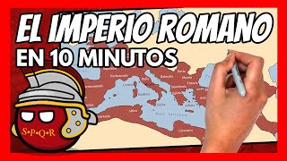 ✅ El IMPERIO ROMANO en 10 minutos  Resumen de la historia de la ANTIGUA ROMA [upl. by Refenej]