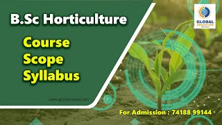 BSc in Horticulture course Details in Tamil horticulture bscagriculture bschorticulture [upl. by Meunier253]