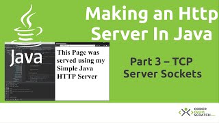 Make a Simple HTTP Server in Java  Java Tutorial  Part 3 Server Sockets [upl. by Eveneg]