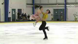 Ayumi Takanami Shingo Nishiyama RD October Hub Skate Ontario Sectionals [upl. by Lyrac]