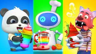 Rainbow Juice Song  Colors Song  More Fun Sing Along Songs  Kids Song  Kids Cartoon  BabyBus [upl. by Ibrahim]