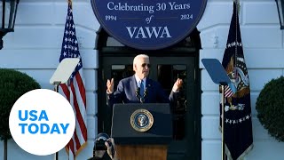 Biden marks Violence Against Women Act 30th anniversary [upl. by Kovacev]